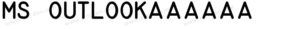 MS Outlook字体转换